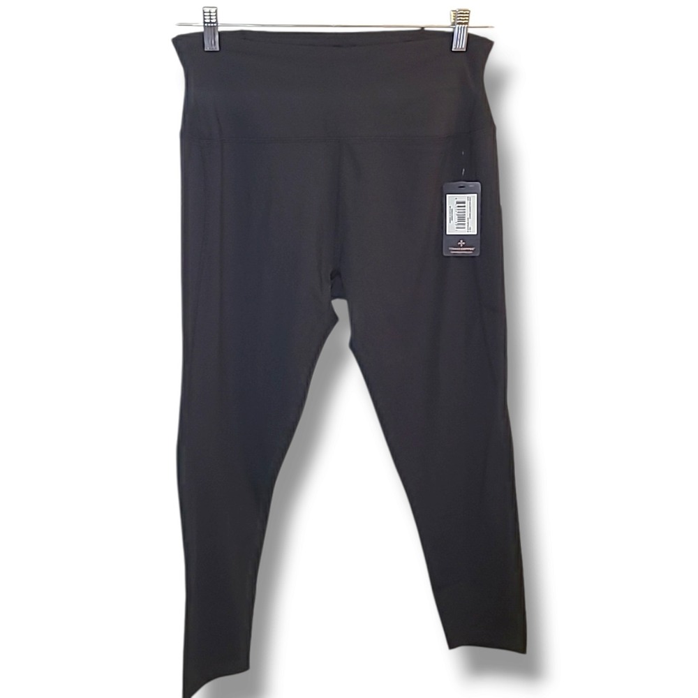 NWT Tommie Copper Lower Back Support Leggings XL Black High Waist Compression